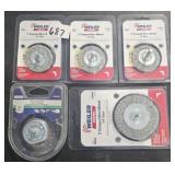 5 MISC WIRE WHEELS