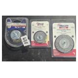 3 MISC WIRE WHEELS