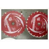 (2) 6-1/2in x24theeth ultra thin framing blade 2x$