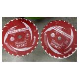 (2) 7 1/4 x 24 teeth, framing demolition blade