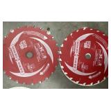 (2) 6-1/2in x24theeth ultra thin framing blade 2x$