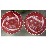 (2) 7 1/4 x 24 teeth, framing demolition blade