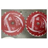 (2) 6-1/2in x24theeth ultra thin framing blade 2x$