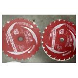 (2) 6-1/2in x24theeth ultra thin framing blade 2x$