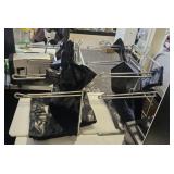 2 BAG RACKS AND BAGS
