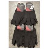 4 pair large jersey gloves