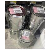 Empty paint cans