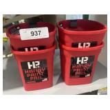 (4) Handy paint pails