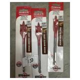(3) Diablo speed tip, spade bit - all for one