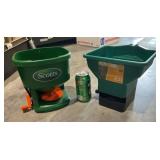 2 handheld spreaders. Bth one money