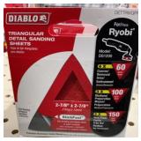 Diablo triangular detail sanding sheets 10pk.