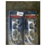 2 cast aluminum flag poles
