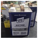 2 BOTTLES ACETONE