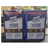 2 CANS LACQUER THINNER
