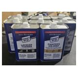 BOX OF MISC SOLVENTS