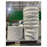 2 gal paint buckets with lids