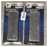 (2) 6 inch Vulcan sharpening stone 2x$