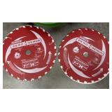 (2) 7 1/4 x 24 teeth, framing demolition blade