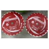 (2) 7 1/4 x 24 teeth, framing demolition blade