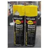 2 Rust-Oleum safety yellow enamel