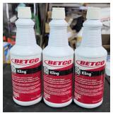 3 Betco toilet and urinal cleaner