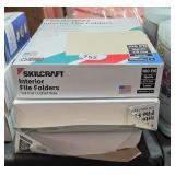 3 office interior file folders