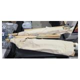 Vintage wooden frame folding cot