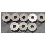 8 knurling wheels
