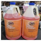 2 lots 1 gallon Zep concrete and metal cleaner