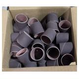 (100) 80 grit 1-1/2" X 1-1/2" spiral wound bands