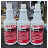 3 Betco toilet and urinal cleaner