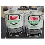 2 Oatey medium clear PVC cement