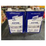 2 lots of one gallon Acetone