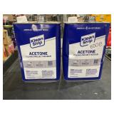 2 lots 1 gallon acetone
