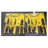2 Stanley Control-Grip 3-piece pliers set
