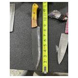 Wood handled custom knife