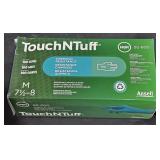 5 Touch-N-tough disposable nitrile gloves