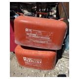 2 boat gas cans