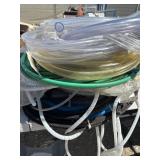 Whole pile of metal cable and hoses