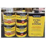 MinWax penetrting stain and Tung oil finish