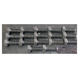 17 fully threaded hex stud bolts