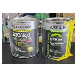 2 gallons Rust-Oleum safety yellow paint