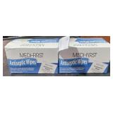 2 boxes  Medi-First Antiseptic Wipes 20ea
