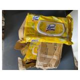Lysol disinfectant wipes.  80 sheets per pack.  1
