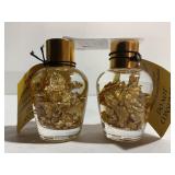 2 Lots 1ea Bottles Gold leaf foil Flakes