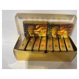 Case of Cards (10) Gold Toned President Trump