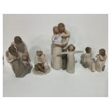 5 Willow Tree Figurines