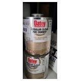 Oatey clear PVC cement