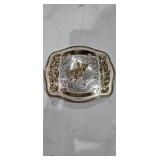 LARGE MONTANA SILVERSMITH BULL RIDER BUCKLE