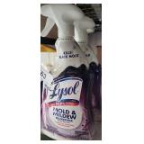 Lysol mold and mildew bottles